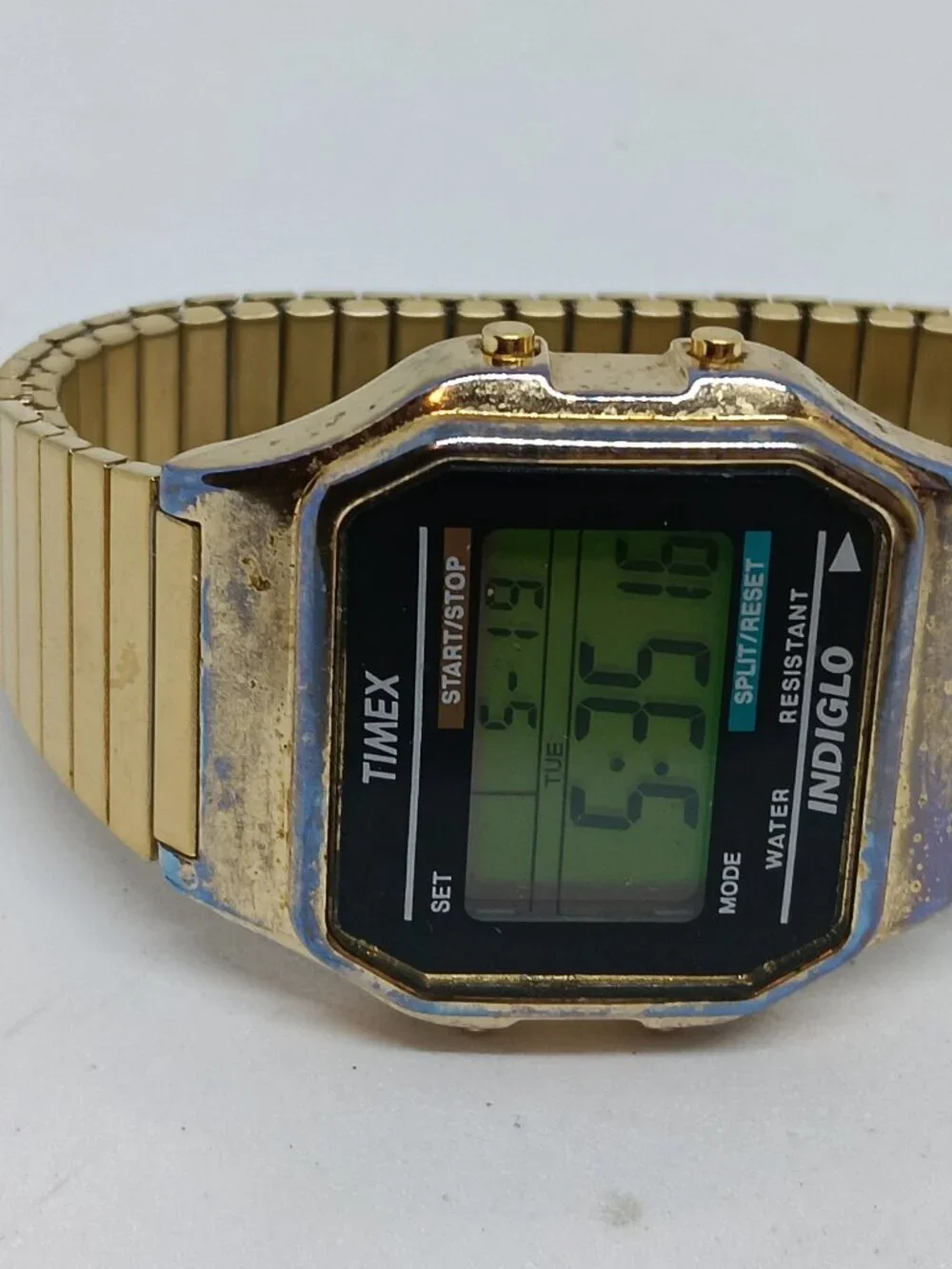 VINTAGE 2000 Timex T78677 (Module 739) Men's 35mm x 39mm Digital Watch NEW BATT